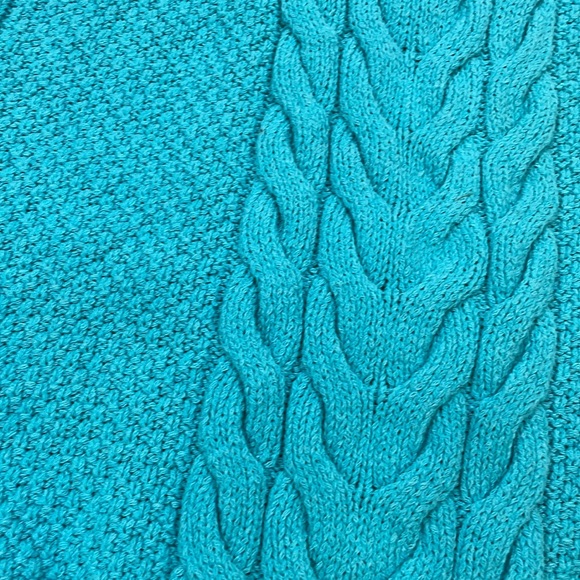 Pilcro Sweater Tank Size XL Aqua Blue Knit Top EUC - Picture 6 of 9